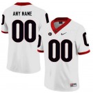Men's Georgia Bulldogs Customized White Rush College Football Jersey