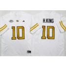 Men's Georgia Tech #10 Haynes King White College Football Jersey