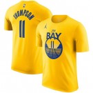 Men's Golden State Warriors #11 Klay Thompson Yellow Statement Printed T Shirt 211089