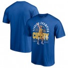 Men's Golden State Warriors #30 Blue 2021 Scoring Champion T-Shirt