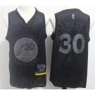 Men's Golden State Warriors #30 Stephen Curry Black MVP Swingman Jersey