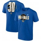 Men's Golden State Warriors #30 Stephen Curry Blue 2022 Finals T-Shirt