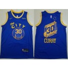 Men's Golden State Warriors #30 Stephen Curry Blue Classic Icon Sponsor Swingman Jersey