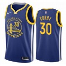 Men's Golden State Warriors #30 Stephen Curry Blue Icon Hot Press Jersey