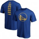 Men's Golden State Warriors #30 Stephen Curry Blue Printed T Shirt 10755