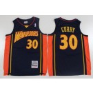 Men's Golden State Warriors #30 Stephen Curry Navy 2009 Throwback Swingman Jersey