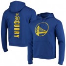 Men's Golden State Warriors #30 Stephen Curry Royal Team Pullover Hoodie