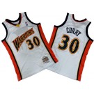Men's Golden State Warriors #30 Stephen Curry White 2009 Throwback Swingman Jersey