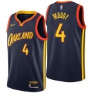 Men's Golden State Warriors #4 Moses Moody Navy City Icon Hot Press Jersey