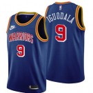Men's Golden State Warriors #9 Andre Iguodala Blue 75th Anniversary Icon Hot Press Jersey
