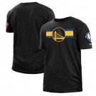 Men's Golden State Warriors Black 2021 City Edition Brushed Jersey T-Shirt