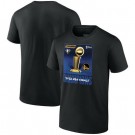 Men's Golden State Warriors Black 2022 NBA Finals Champions 75th Anniversary Jumper Trophy T-Shirt