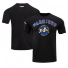 Men's Golden State Warriors Black Pro Standard 2022 NBA Finals Champions Double Knit Patch T-Shirt