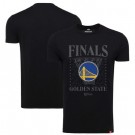 Men's Golden State Warriors Black Sportiqe 2022 Finals Stacked Hoop T-Shirt