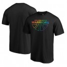 Men's Golden State Warriors Black Team Pride Wordmark T-Shirt