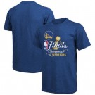 Men's Golden State Warriors Blue 2022 NBA Finals Champions Swish Tri Blend T-Shirt