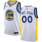 Men's Golden State Warriors Customized White Icon Swingman Nike Jersey