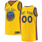 Men's Golden State Warriors Customized Yellow City Icon Swingman Nike Jersey