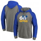 Men's Golden State Warriors Gray Blue 1 Printed Pullover Hoodie