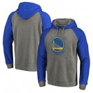 Men's Golden State Warriors Gray Blue 2 Printed Pullover Hoodie