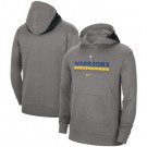 Men's Golden State Warriors Gray Spotlight On Court Practice Performance Pullover Hoodie