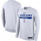 Men's Golden State Warriors White 2022 Legend On Court Practice Performance Long Sleeve T Shirt