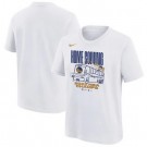 Men's Golden State Warriors White 2022 NBA Finals Champions Celebration Parade T-Shirt