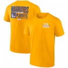 Men's Golden State Warriors Yellow 2022 NBA Playoffs Dunk T-Shirt