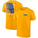 Men's Golden State Warriors Yellow 2022 Western Conference Champions Balanced Attack Roster T-Shirt