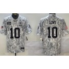 Men's Green Bay Packers #10 Jordan Love Limited Arctic Camo 2024 Salute to Service Jersey