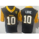 Men's Green Bay Packers #10 Jordan Love Limited Black 13X World Champions FUSE Vapor Jersey