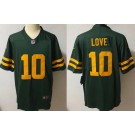 Men's Green Bay Packers #10 Jordan Love Limited Green Alternate Vapor Jersey