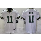 Men's Green Bay Packers #11 Jayden Reed Limited White Vapor Jersey