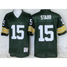 Men's Green Bay Packers #15 Bart Starr Green 1969 Throwback Jersey