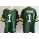 Men's Green Bay Packers #1 Micah Parsons Limited Green Vapor Jersey
