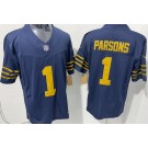 Men's Green Bay Packers #1 Micah Parsons Limited Navy FUSE Vapor Jersey