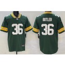 Men's Green Bay Packers #36 LeRoy Butler Limited Green Vapor Jersey