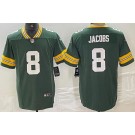 Men's Green Bay Packers #8 Josh Jacobs Limited Green Vapor Jersey
