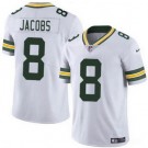 Men's Green Bay Packers #8 Josh Jacobs Limited White Vapor Jersey