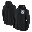 Men's Green Bay Packers Black 2023 Crucial Catch Club Pullover Hoodie