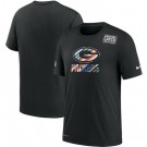 Men's Green Bay Packers Black Crucial Catch Sideline Performance T Shirt 401
