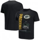 Men's Green Bay Packers Black NFL x Staple World Renowned T Shirt