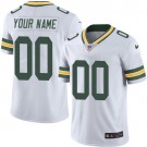 Men's Green Bay Packers Customized Limited White Vapor Untouchable Jersey