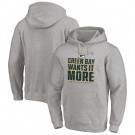 Men's Green Bay Packers Gray 2020 NFL Playoffs Bound Shift Pullover Hoodie