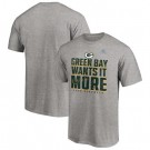 Men's Green Bay Packers Gray 2020 NFL Playoffs Bound Shift T Shirt