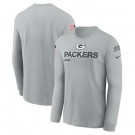 Men's Green Bay Packers Gray 2024 Salute To Service Long Sleeve T Shirt