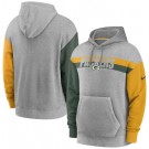Men's Green Bay Packers Gray Heathered Heritage Tri Blend Pullover Hoodie
