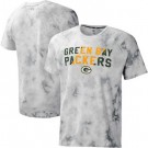 Men's Green Bay Packers Gray Resolution Tie Dye Raglan T Shirt