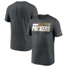 Men's Green Bay Packers Gray Sideline Impact Legend Performance T Shirt 507