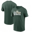 Men's Green Bay Packers Green 2021 NFC North Division Champions Trophy Collection T-Shirt
